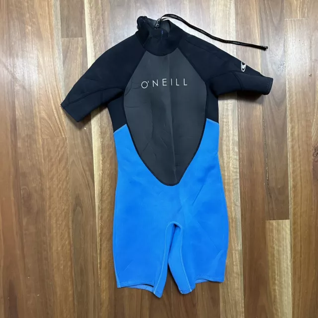 O’neill Boys Size 16 Wetsuit  Springsuit Surfing Beach  2.2 Blue Black