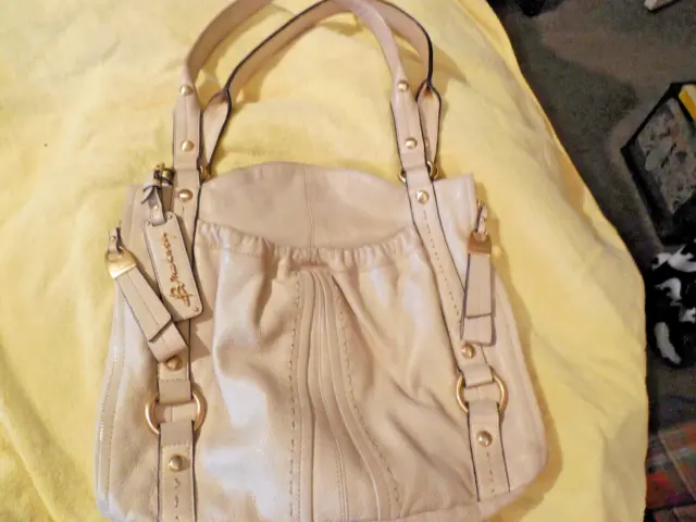 B Makowsky Purse: Brown Leather Crossbody Bag