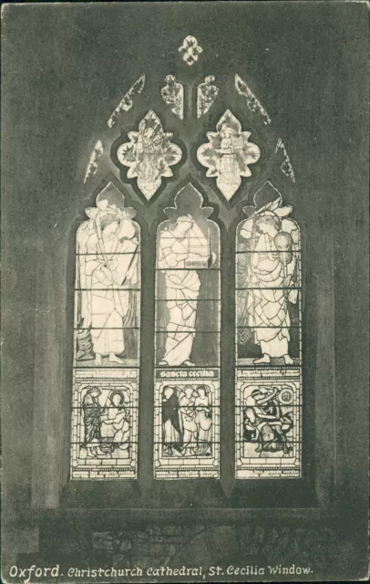 Oxford Christchurch Kathedrale St. Cecilia Fenster Friths Serie
