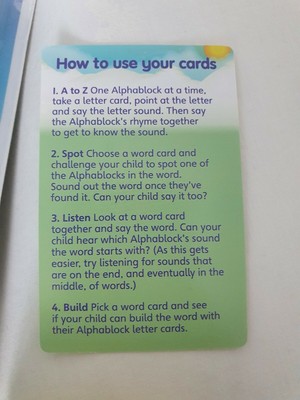 ALPHABLOCKS CBEEBIES PHONICS letter and sounds acitivity cards Home ...