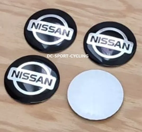 4 Coprimozzo Adesivi Nissan Da 56mm Cerchi In Lega Tappo Auto