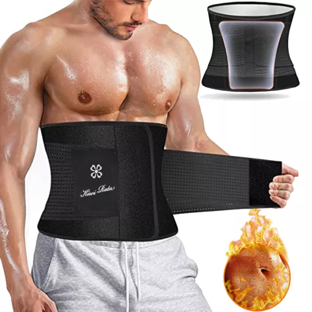 Women&Men Neoprene Waist Trimmer Belt Trainer Slimmer Body Shaper Sauna Sweat AU