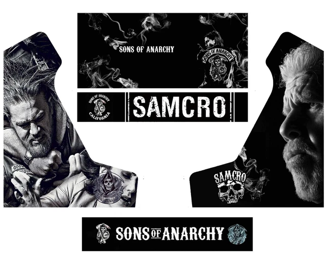 Stickers Bartop Sons Of Anarchy - Autocollants Borne D'Arcade - NEUF - France