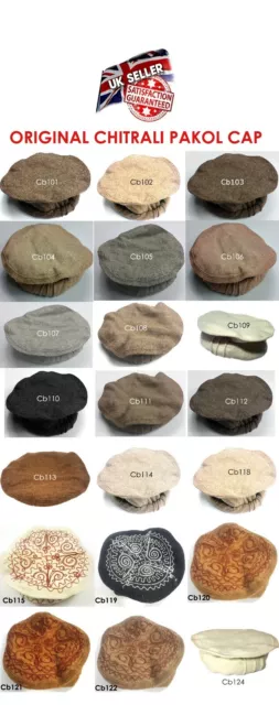 Quality Pakul Chitrali Hat, 100% Wool Pakol Peshawari Handmade Hat Cap