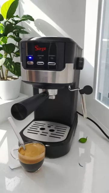 Macchina da caffè espresso e Cappuccino 1100W - 15bar - con 2 FILTRI per polvere