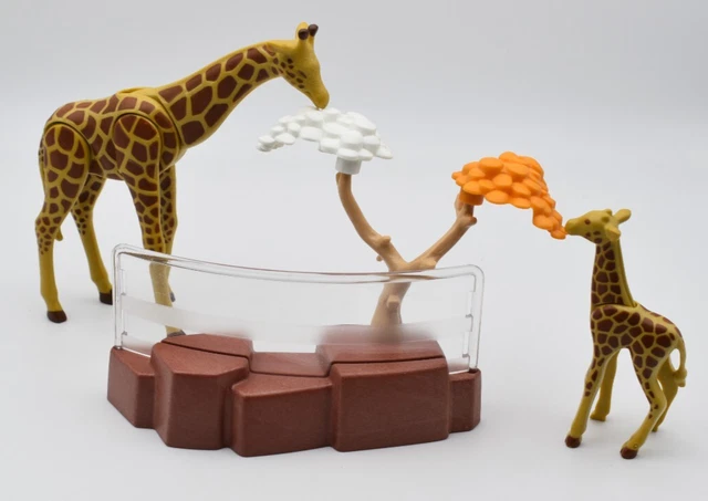Girafe PLAYMOBIL Pour Zoo Ou Safari - Pièce D'occasion Compatible Avec Plusieurs Sets (3240, 4850, Etc.)