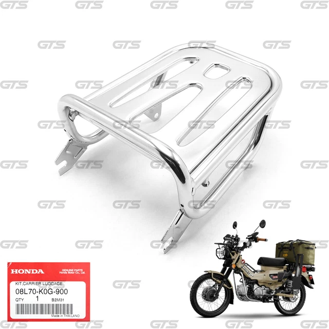 CHROME REAR RACK Luggage Carrier For Honda CT125 Super Hunter Cub 2022 ...