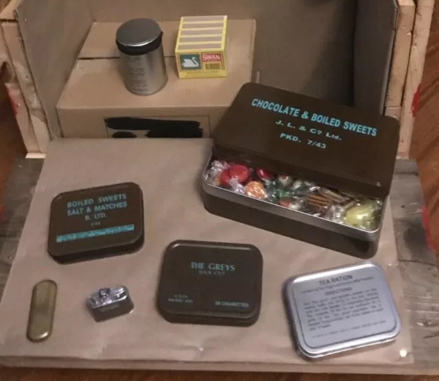 British / Commonwealth WW2 Ration Tins - Re-Enacting - D-Day