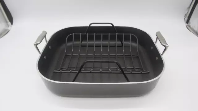 All-Clad Stainless Steel Nonstick Roasting Pan With Rack 17x14
