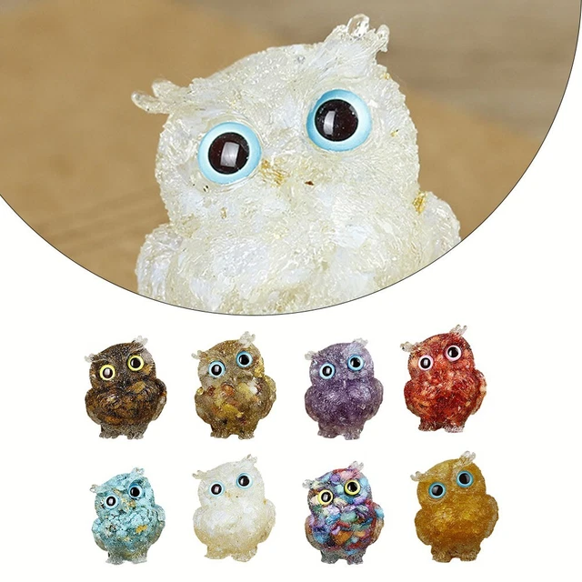 Améliorez votre sagesse intérieure statue de hibou aminé avec des fragments d
