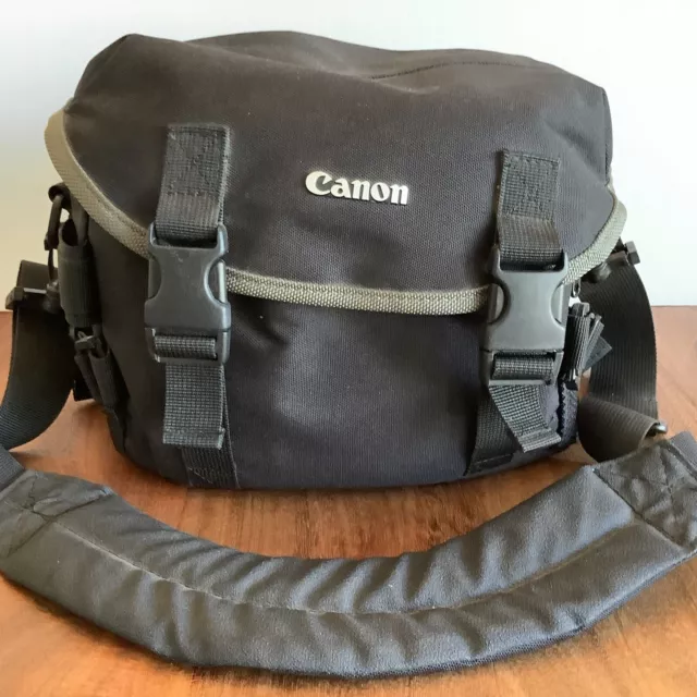 Canon Camera Bag Padded Case with Pockets Shoulder Strap Handle Fits Rebel 2000