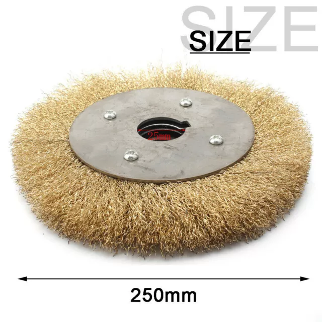 For Angle Grinder Power Polishing Soft Brass Copper Wire Brush-Wheel 100Mm-250Mm