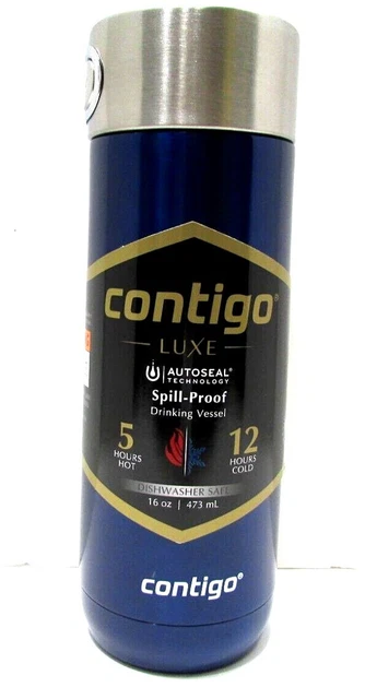 Contigo 16 oz. Luxe AutoSeal Vacuum Insulated ** Stainless Steel ** Travel Mug