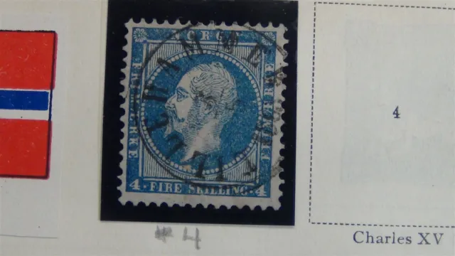 Stampsweis Norway classic collection on Scott Intl pages est 83 or so stamps