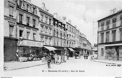 S5232 cpa 95 Bezons - Rue de Paris