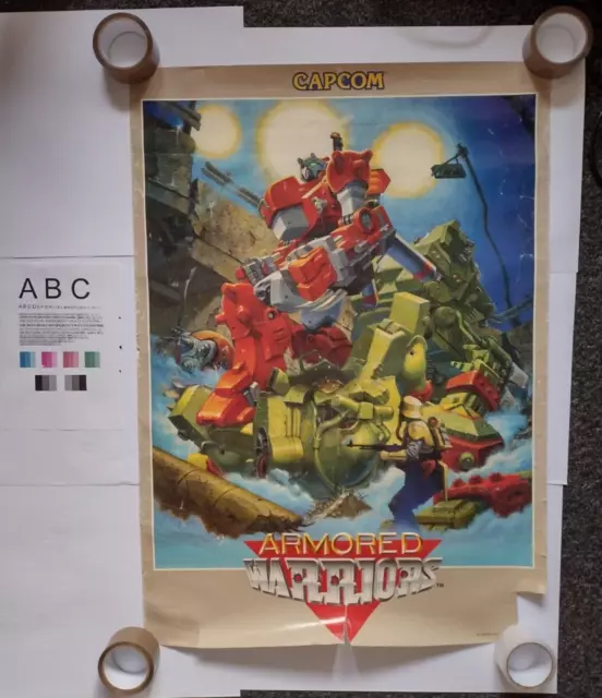 Guerreros Blindados - Capcom - Póster Muy Grande - Arcade - Japonés - Jamma