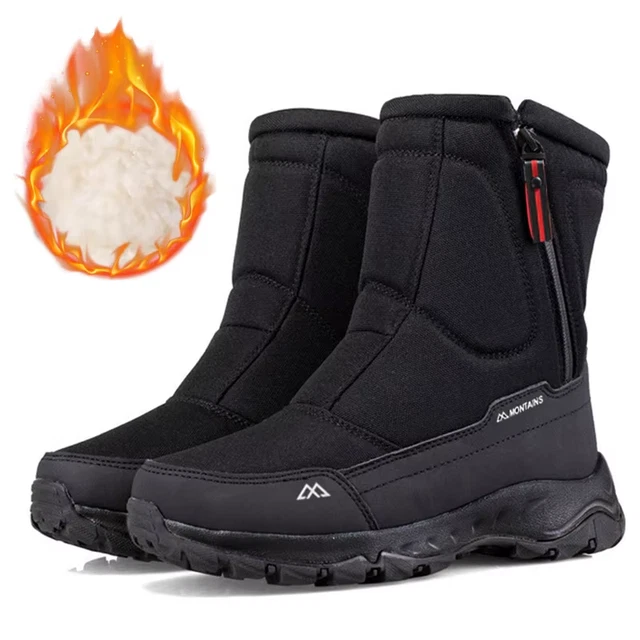 TrendBoots Stivali Da Combattimento Invernali Da Uomo Stivali Da Neve In Vera Pelle Con Fodera In Velluto, Cerniera Laterale, Stile Motociclistico Da 28,55 € | DHgate