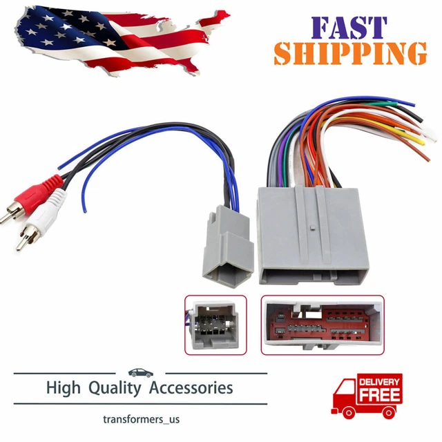 CAR STEREO RADIO Wiring Harness Adapter Plug Fit for Ford Explorer F150
