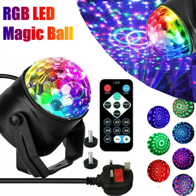 Party Magic Ball Light LED Party Disco RGB Rotating Laser Projector Stage Lights