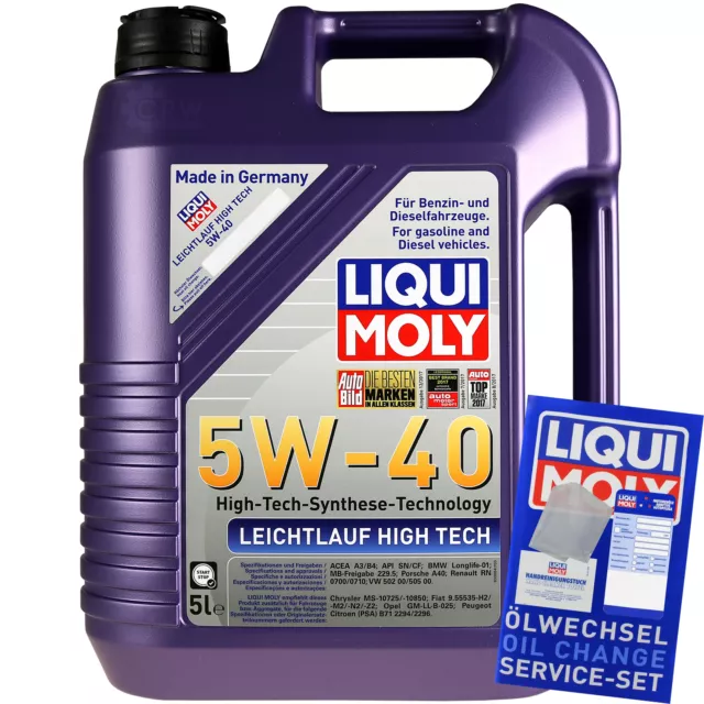 INSPEKTIONSKIT FILTER LIQUI MOLY ÖL 6L 5W-40 für Ford Galaxy WGR 2.8 V6 3