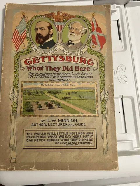 Vtg 1924 Gettysburg What They Did Here History Guide Book Civil War Battle