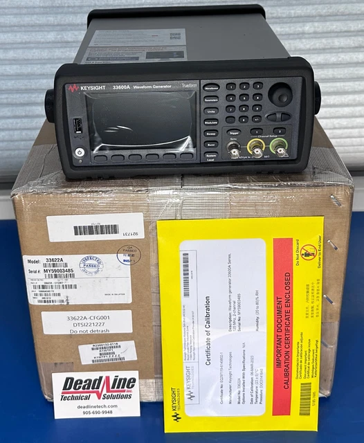 Keysight 33622A Waveform Generator, 120 MHz, 2 Channel