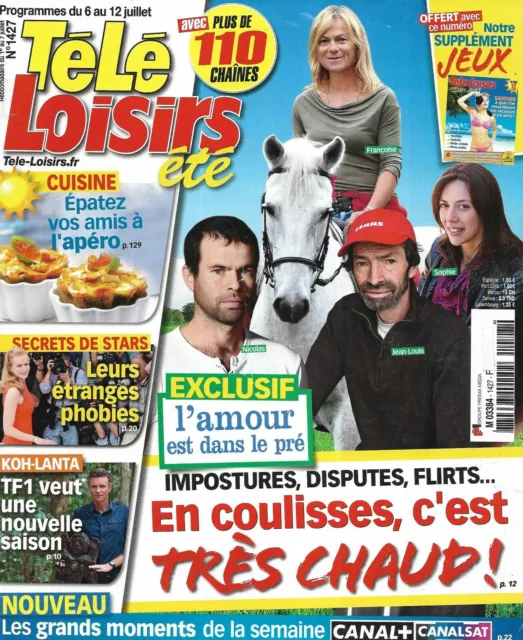 TELE LOISIRS n°1427 06/07/2013  L'Amour est dans le pré/ Secrets de stars/ Bones