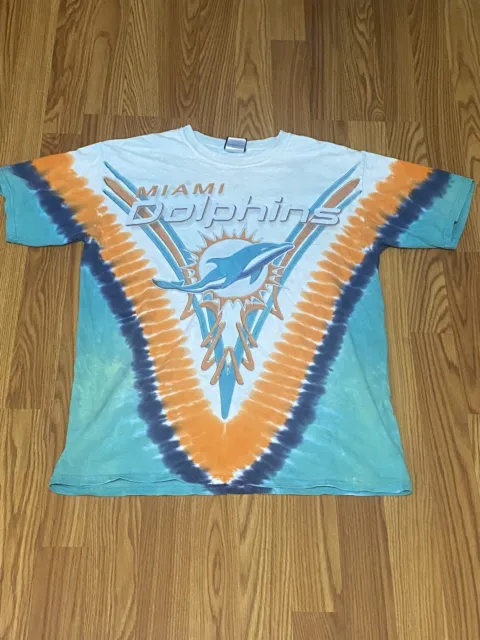 Miami Dolphins Tie-Dye T-Shirt  Multicolor Men’s Medium