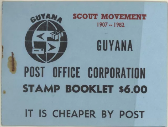 Guyana 1982 libretto scout ufficio postale $6, nuovo di zecca nuovo di zecca