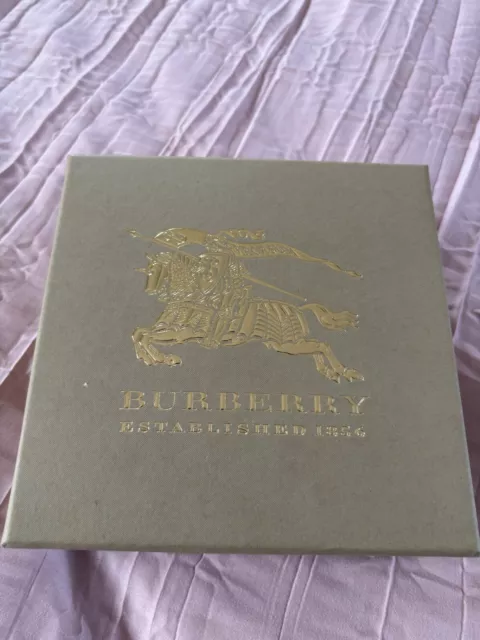 Burberry Box And Small Dust Bag Around 6 Inches Square