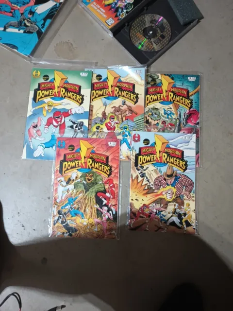 comic power Rangers 1-5 Mint Condition Never Out Of Sleeve Saban Hamilton