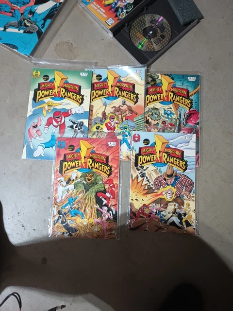 comic power Rangers 1-5 Mint Condition Never Out Of Sleeve Saban Hamilton