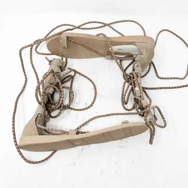 Free People Jeffrey Campbell Size 7.5 Braided Lace Up Gladiator Sandals