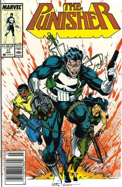 PUNISHER (Vol. 2) #17 F, Newsstand Marvel Comics 1989 Stock Image