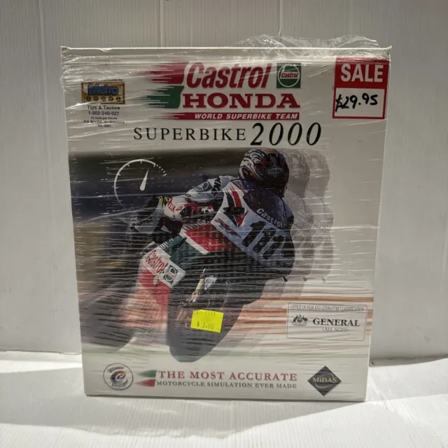 Castrol Honda Superbike 2000 World Team (PC, 1999)Big Box Videogame