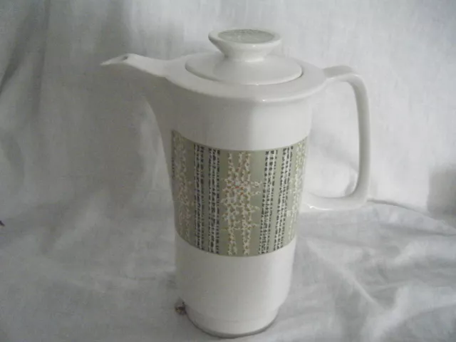 c4 Pottery Crown Devon - Melbourne RETRO vintage Coffee Pot & Lid 23cm H - 6A5A