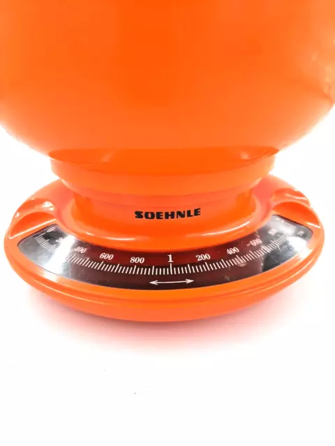 SOEHNLE Balance 2kg Orange Vintage 70er Années Culte Rétro Pour La Cuisine 2