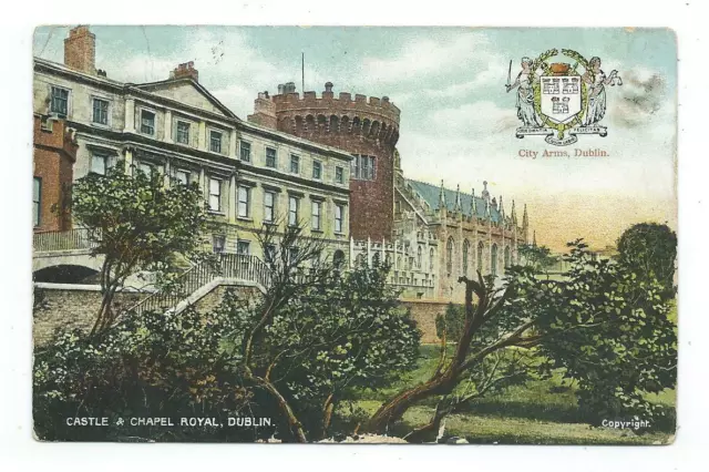 Ireland Dublin Castle & Chapel Royal Chas L Reis & Co Dublin Postcard c.1907
