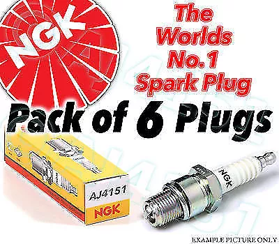 6x NEW NGK Replacement SPARK PLUGS - Part No. BPM6Y Stock No 4562 6pk sparkplugs