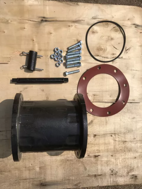 Lot Of 2 Fire Hydrant Extensions, 1’0” Traverse City Iron Works Tciw 5-1/4” Mvo