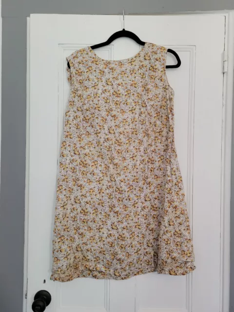 Vintage 1940s 50s Dress Abstract Print Sundress