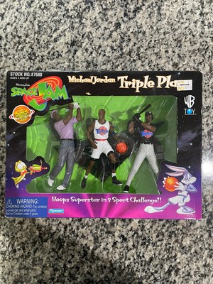 1996 warner bros looney tunes space jam michael jordan triple play figure set