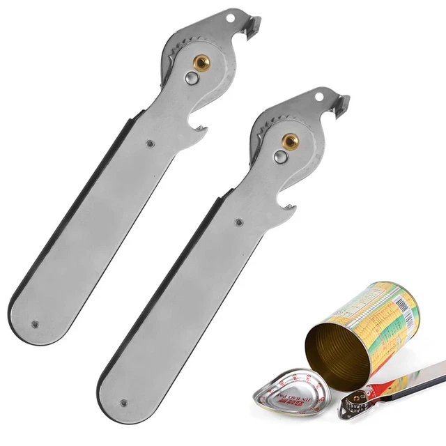 Ouvre-bocal Manuel Réglable En Acier Inox - Pour Arthrite, Couvercles De 2.3 à 10 Cm - Poignée En Bois