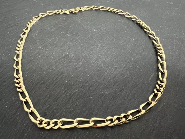 14kt 585 Gelbgold Figarokette x Kette Collier 5,5mm = 40 cm x 585 Gold x 3,8 Gr