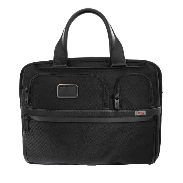 Tumi Alpha Expandable Organizer Laptop Briefcase - Black 02603141D3
