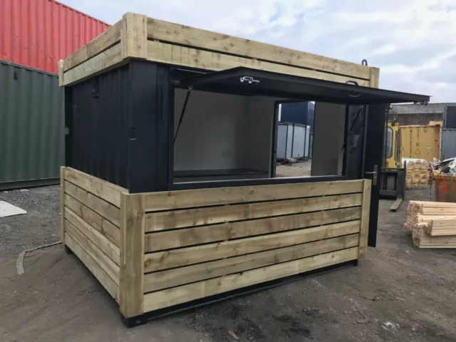 10ft x 8ft  Cladded Coffee Shop shipping container  - MANCHESTER