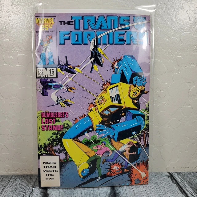 Marvel Comics The Transformers #16 Vol. 1 1986 Bumblebee Vintage Comic Book