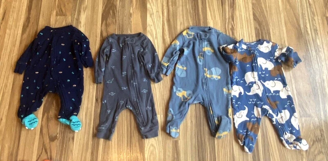 Lot of 26 Infant Boy 3 Mth Clothes Carters Jump Bean Rae Dunn Carhartt Onesies 2
