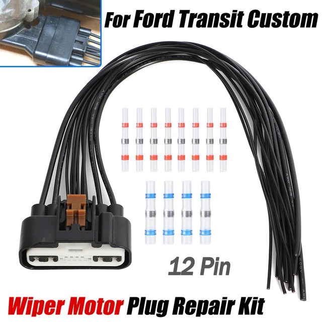 FOR FORD TRANSIT Custom Wiper Motor Connector Plug Replacement Repair