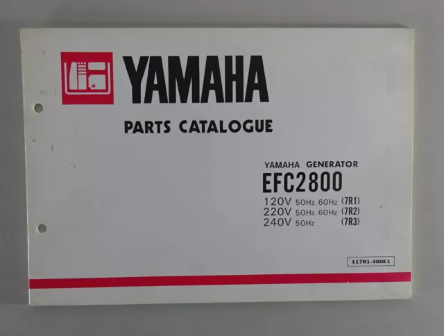 Teilekatalog / Parts Catalogue Yamaha Generator EFC2800 7R1/7R2/7R3 von 02/1981